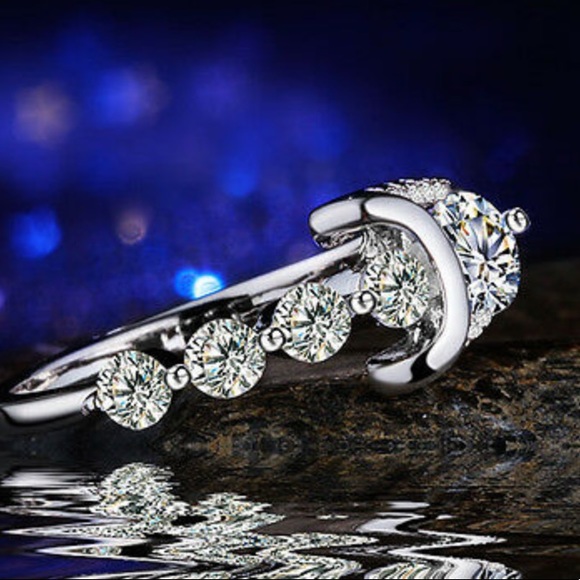 925 sterling silver Creative Round Cut Sapphire - Picture 3 of 11